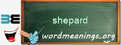 WordMeaning blackboard for shepard